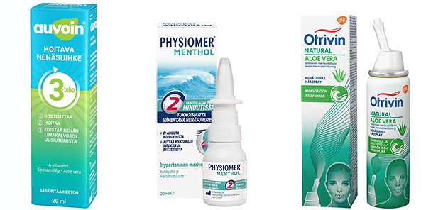 Auvoin, Physiomer mentol, Otrivin