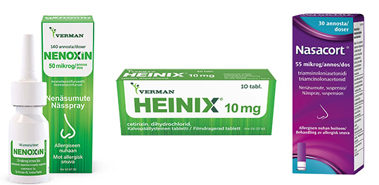 Auvoin, Physiomer mentol, Otrivin